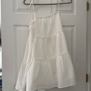 White Tiered Sundress